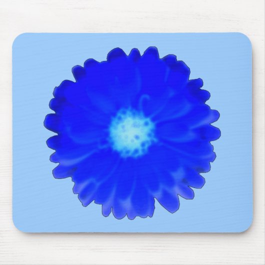 Tapis De Souris Cool Blue Marigold Mousepad (Devant)