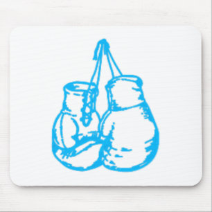 Tapis De Souris Cool Boxe Bleu Signal Avec Gants