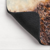 Tapis De Souris Cool brun rouille texture métallique Votre nom (Coin)