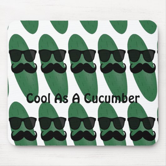 Tapis De Souris Cool comme concombre (Devant)