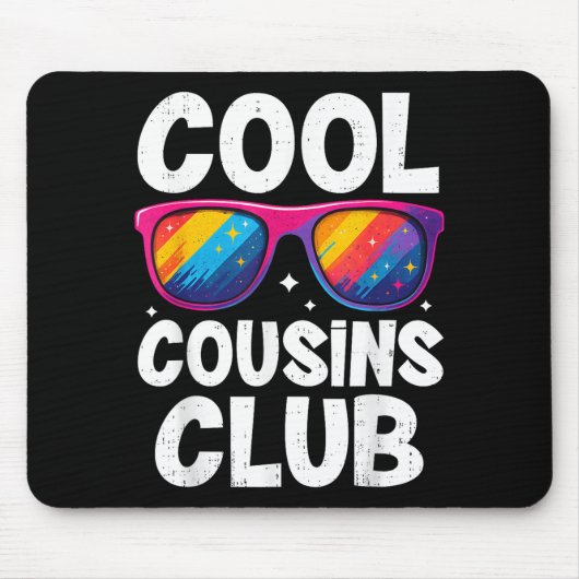 Tapis De Souris Cool Cousins Club Family Matching Funny Cousin Squ (Devant)