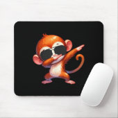 Tapis De Souris Cool Dab Monkey avec Sungles Cartoon Humour (Avec souris)