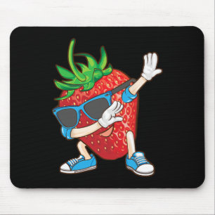 Tapis De Souris Cool Dabbing Fraise Funny Love Dancer Sweet Fr