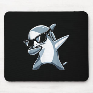 Tapis De Souris Cool Dabbing Shark Sungles Enfants Ados Vacat d'ét