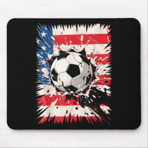 Tapis De Souris Cool D'Explosion De Football Pour Les Ventilateurs