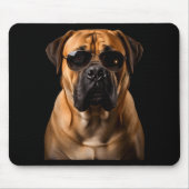 Tapis De Souris Cool Dog Sungles Bullmastiff Funny Look  (Devant)