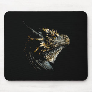 Tapis De Souris Cool Dragon Head Mythique Dragon Visage Respiratio