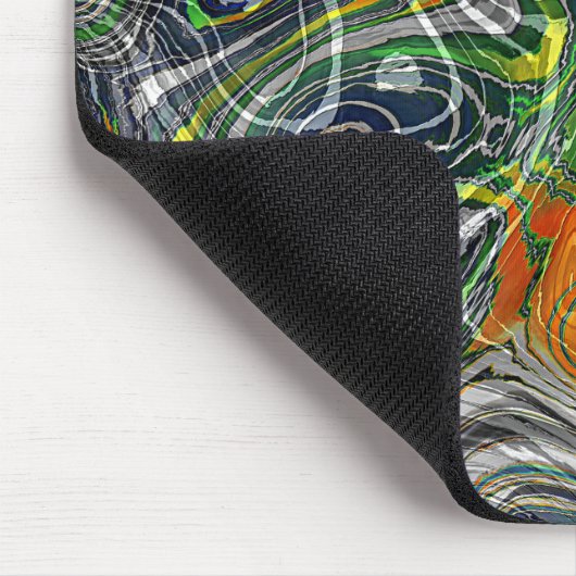 Tapis De Souris Cool funky Retro Chic en marbre fractal Motif (Coin)