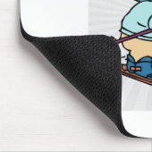 Tapis De Souris Cool Funny Skier | conceptions de ski | skier drôl (Coin)