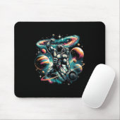 Tapis De Souris Cool Galaxy Bodybuilder Astronaut Sur La Construct (Avec souris)