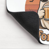 Tapis De Souris Cool Ghost with Coffee Halloween Mousepad (Coin)