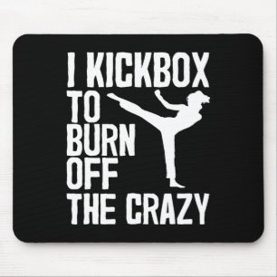 Tapis De Souris Cool Kickboxing pour hommes femmes Kickboxer Jab e