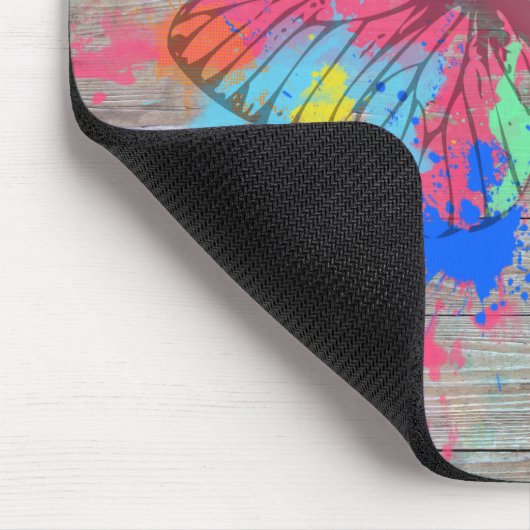 Tapis De Souris Cool mignon aquarelles éclaboussures papillon vint (Coin)