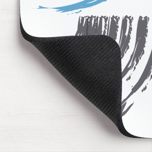 Tapis De Souris Cool, moderne, bleu abstrait tendance (Coin)