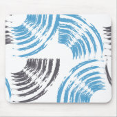 Tapis De Souris Cool, moderne, bleu abstrait tendance (Devant)