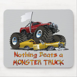 Tapis De Souris Cool Monster Truck Cruser un dessin de voiture