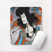 Tapis De Souris Cool oriental japonais Kuniyoshi kabuki acteur art (Avec souris)