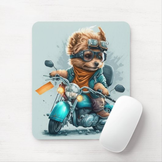 Tapis De Souris Cool Poodle chien mignon drôle moker chien mousepa (Avec souris)