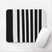 Tapis De Souris Cool rayé noir et blanc Motifs simples (Avec souris)