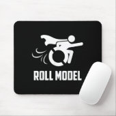 Tapis De Souris Cool Roll Model _ Funny Handicapped Person Wheelch (Avec souris)