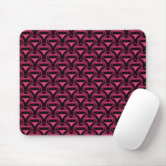 Tapis De Souris Cool rose rétro Mousepad (Avec souris)
