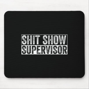 Tapis De Souris Cool S.h.i.t Afficher le superviseur Hilarious Vin
