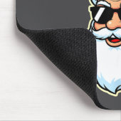 Tapis De Souris Cool Santa In Black Hat Sungles Graphic 2  (Coin)