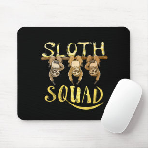 Tapis De Souris Cool Sloth Squad – Création drôle pour les amoureu