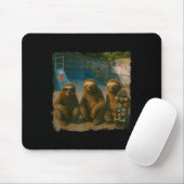 Tapis De Souris Cool Sloths Skatepark Vintage Photo  (Avec souris)