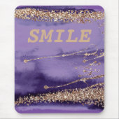 Tapis De Souris Cool Smile Gold Purple Sparkling (Devant)