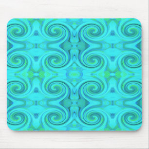 Tapis De Souris Cool super Abstrait Aqua Liquid Art Motif