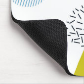 Tapis De Souris Cool, tendance, moderne, vert Memphis (Coin)