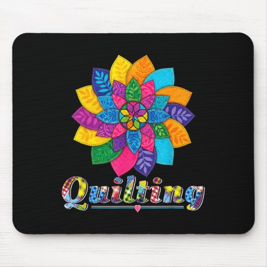 Tapis De Souris Cool Women Quilting Sewing Love Quilt Patterns Qui (Devant)