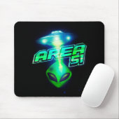 Tapis De Souris Cool Zone 51 Espace Alien (Avec souris)