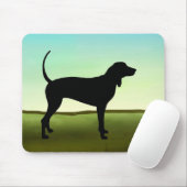 Tapis De Souris Coonhound de ciel bleu (Avec souris)