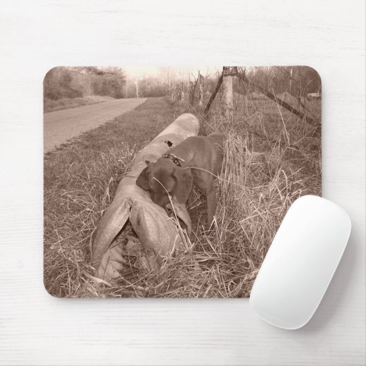 Tapis De Souris Coonhound Mousepad de Redbone (Avec souris)