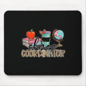 Tapis De Souris Coordinateur Chaos Enseignant Fun Enseignant Humou (Devant)