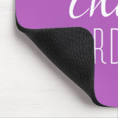 Tapis De Souris Coordinateur Chaos Typographie Violet (Coin)
