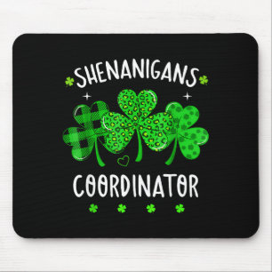Tapis De Souris coordinateur de farces professeur drôle St Patrick