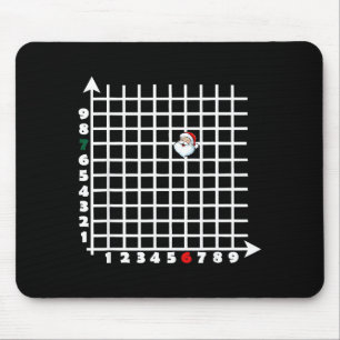 Tapis De Souris Coordonnée (6,7) Prof de maths drôle 67 Math Chris