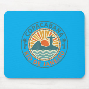 Tapis De Souris Copacabana Rio de Janeiro Brésil Plage Rétro