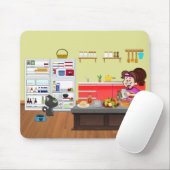 Tapis De Souris Copains de petit déjeuner (Avec souris)