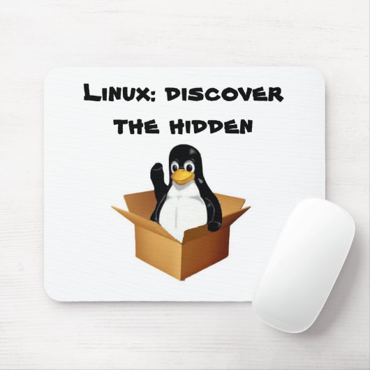 Tapis De Souris copie du pingouin box1, Linux : découvrez caché (Avec souris)