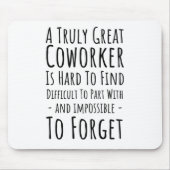 Tapis De Souris Copie d'un collègue vraiment génial est difficile (Devant)