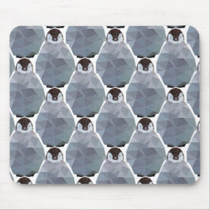 Tapis De Souris Copie géométrique de petit groupe de pingouin