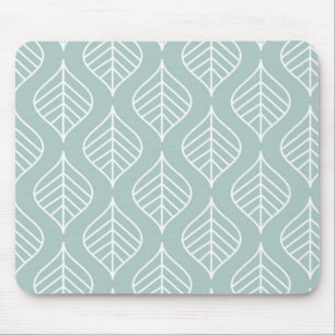 Tapis De Souris Copie Mousepad - bleu de feuille