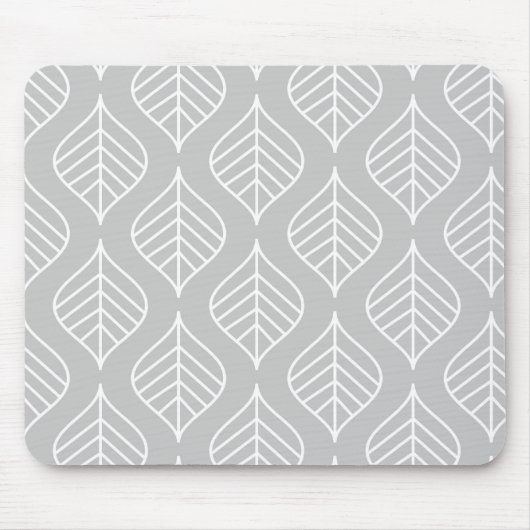 Tapis De Souris Copie Mousepad - gris de feuille (Devant)