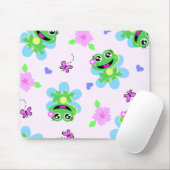 Tapis De Souris copie tellement heureuse de grenouilles (Avec souris)