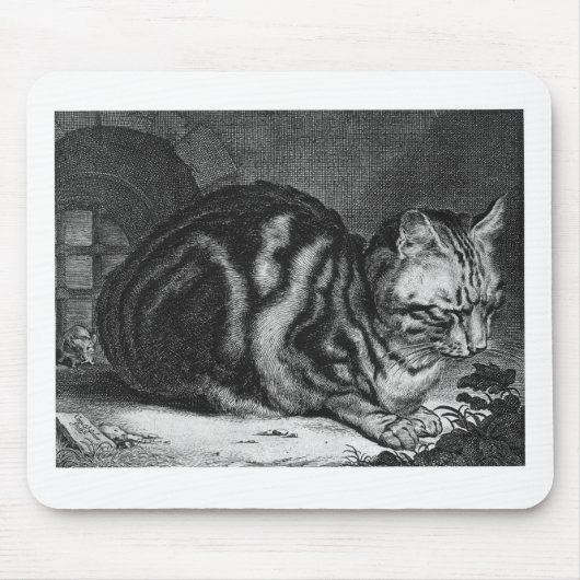 Tapis De Souris Copie vintage de chat (Devant)