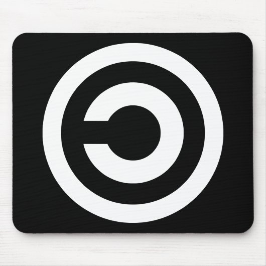 Tapis De Souris Copyleft - l'information veut être libre (Devant)
